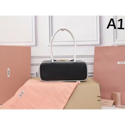MIU MIU Miu Miu 2025FW New Luxury Tote Bag Women's Popular Stylish Model