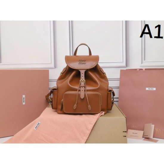 MIU MIU Miu Miu 2025FW New High Quality Backpack Large Capacity Stylish High-Quality Replica MIU MIU Miu Miu 2025FW New High Quality Backpack Large Capacity Stylish High-Quality Replica