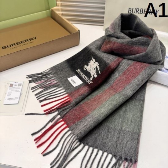 2025FW Scarf BURBERRY Elegant scarf that brightens up your winter mood