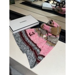 2025FW Scarf CHANEL CHANEL Hot topic! Immediately sold out items with outstanding elegance