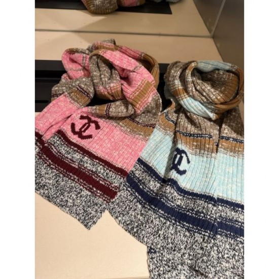 2025FW Scarf CHANEL CHANEL Hot topic! Immediately sold out items with outstanding elegance