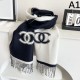 2025FW Scarf CHANEL CHANEL Featured scarf that matches this season's trends
