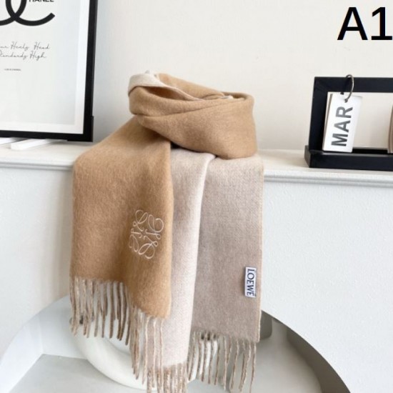 2025FW Scarf LOEWE A must-see sophisticated scarf for fashion experts