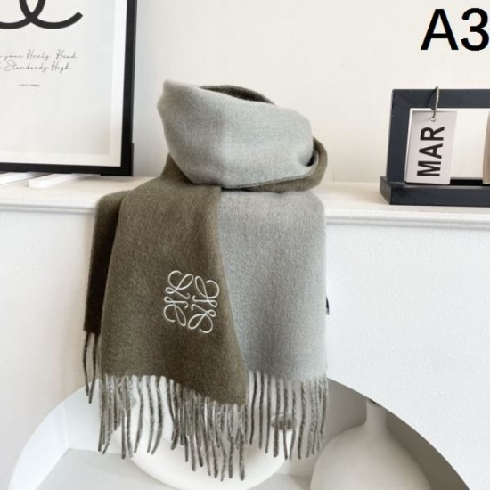 2025FW Scarf LOEWE A must-see sophisticated scarf for fashion experts