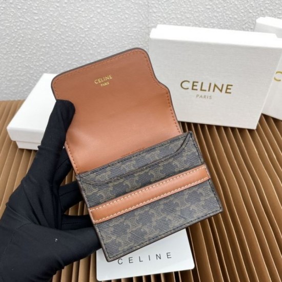 2025FW Bifold Wallet CELINE CELINE Eye-catching winter new item