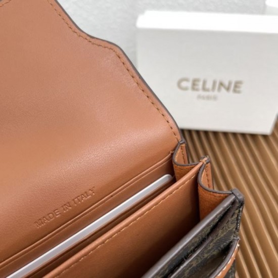 2025FW Bifold Wallet CELINE CELINE Eye-catching winter new item