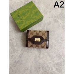 2025SS Excellent Brand Print GUCCI Tri-fold Wallet