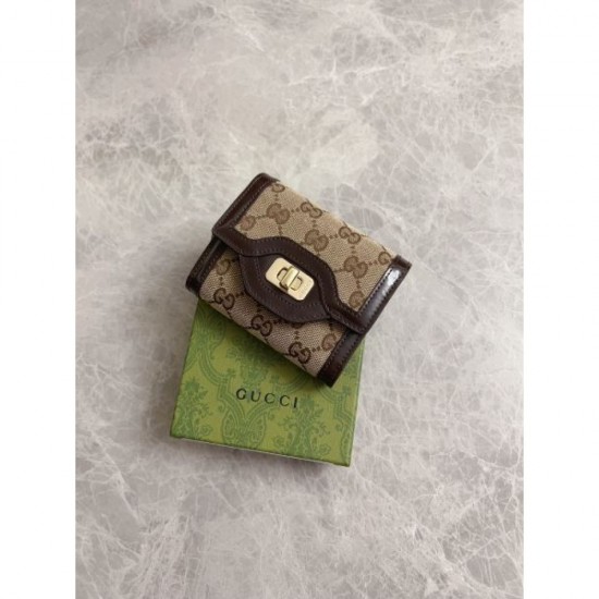 2025SS Excellent Brand Print GUCCI Tri-fold Wallet 2025SS Excellent Brand Print GUCCI Tri-fold Wallet