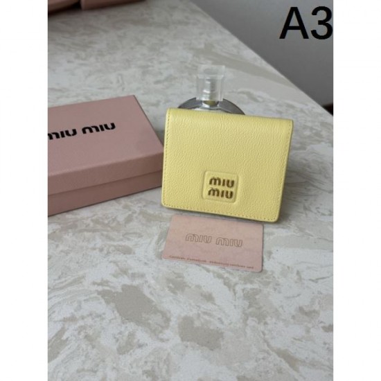 2025FW Bifold Wallet MIU MIU Miu Miu Latest Winter New Items that are Hot Topic