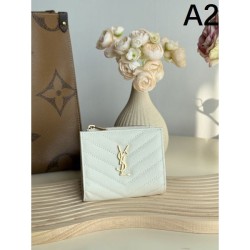 2025FW Bifold Wallet YSL Yves Saint Laurent Elegant item perfect for adult women