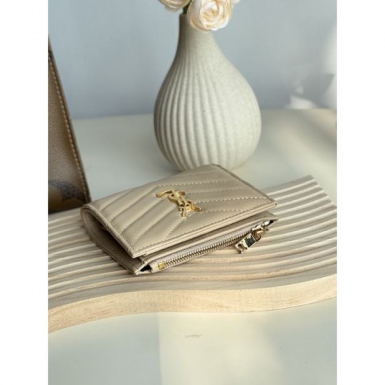 2025FW Bifold Wallet YSL Yves Saint Laurent Elegant item perfect for adult women