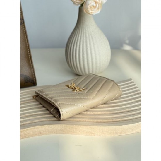 2025FW Bifold Wallet YSL Yves Saint Laurent Elegant item perfect for adult women