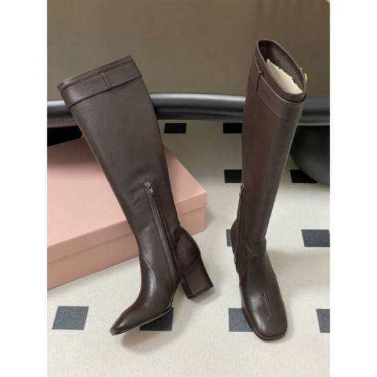 2025FW Women's Boots MIU MIU Miu Miu New Fall/Winter Replica that you can't take your eyes off of