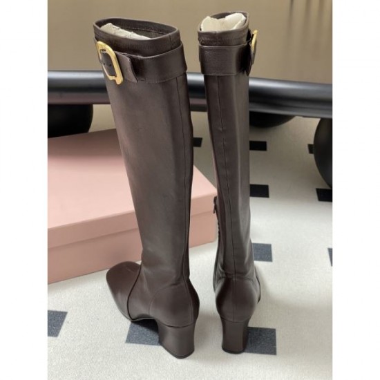 2025FW Women's Boots MIU MIU Miu Miu New Fall/Winter Replica that you can't take your eyes off of