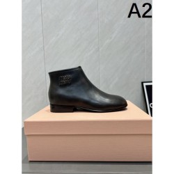 2025FW Women's Boots MIU MIU Elegant boots perfect for adult women