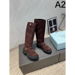 2025FW Women's Boots PRADA An elegant replica that gives off a mature impression