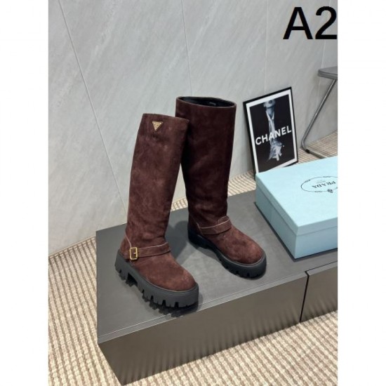 2025FW Women's Boots PRADA An elegant replica that gives off a mature impression