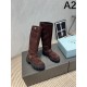 2025FW Women's Boots PRADA An elegant replica that gives off a mature impression