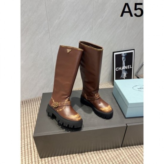 2025FW Women's Boots PRADA An elegant replica that gives off a mature impression