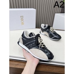 2025SS DIOR Beautiful Color Check Spring/Summer Women's Sneakers