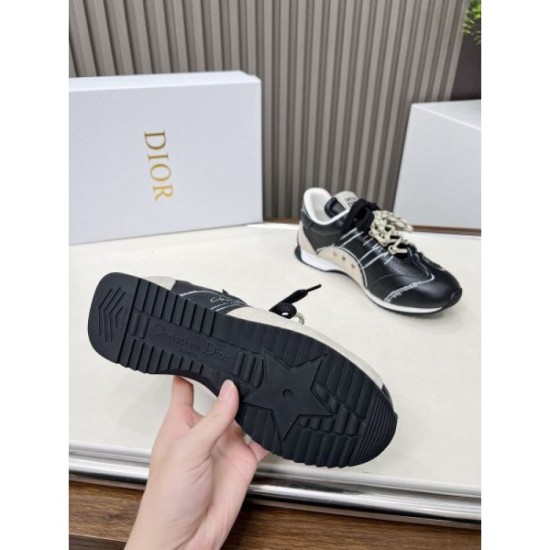 2025SS DIOR Beautiful Color Check Spring/Summer Women's Sneakers 2025SS DIOR Beautiful Color Check Spring/Summer Women's Sneakers