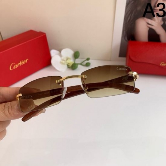 2025FW Sunglasses CARTIER Sophisticated design with adult elegance