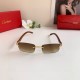 2025FW Sunglasses CARTIER Sophisticated design with adult elegance