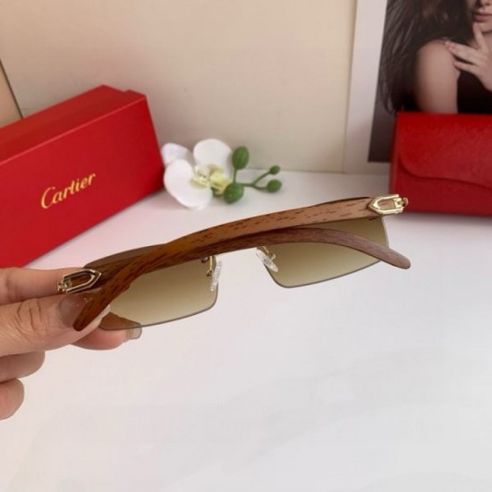 2025FW Sunglasses CARTIER Sophisticated design with adult elegance