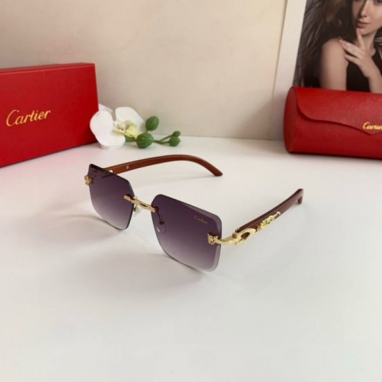 2025FW Sunglasses CARTIER Timeless design that can be used regardless of the season