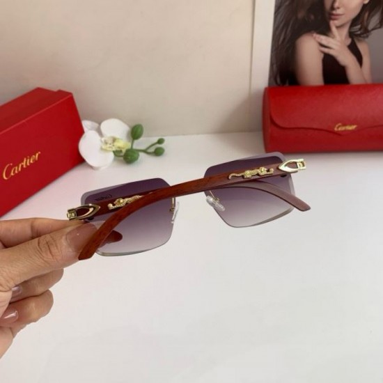 2025FW Sunglasses CARTIER Timeless design that can be used regardless of the season