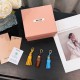 2025SS Keychain MIU MIU Miu Miu A trendy keychain that many users love